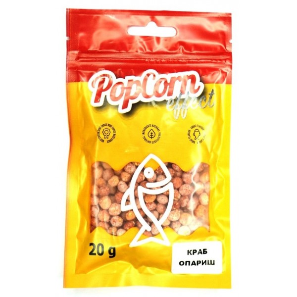 Воздушное тесто для рыбалки, пылящее, Start Fishing Pop Corn Effect, Краб-Опарыш, 7мм, 20г